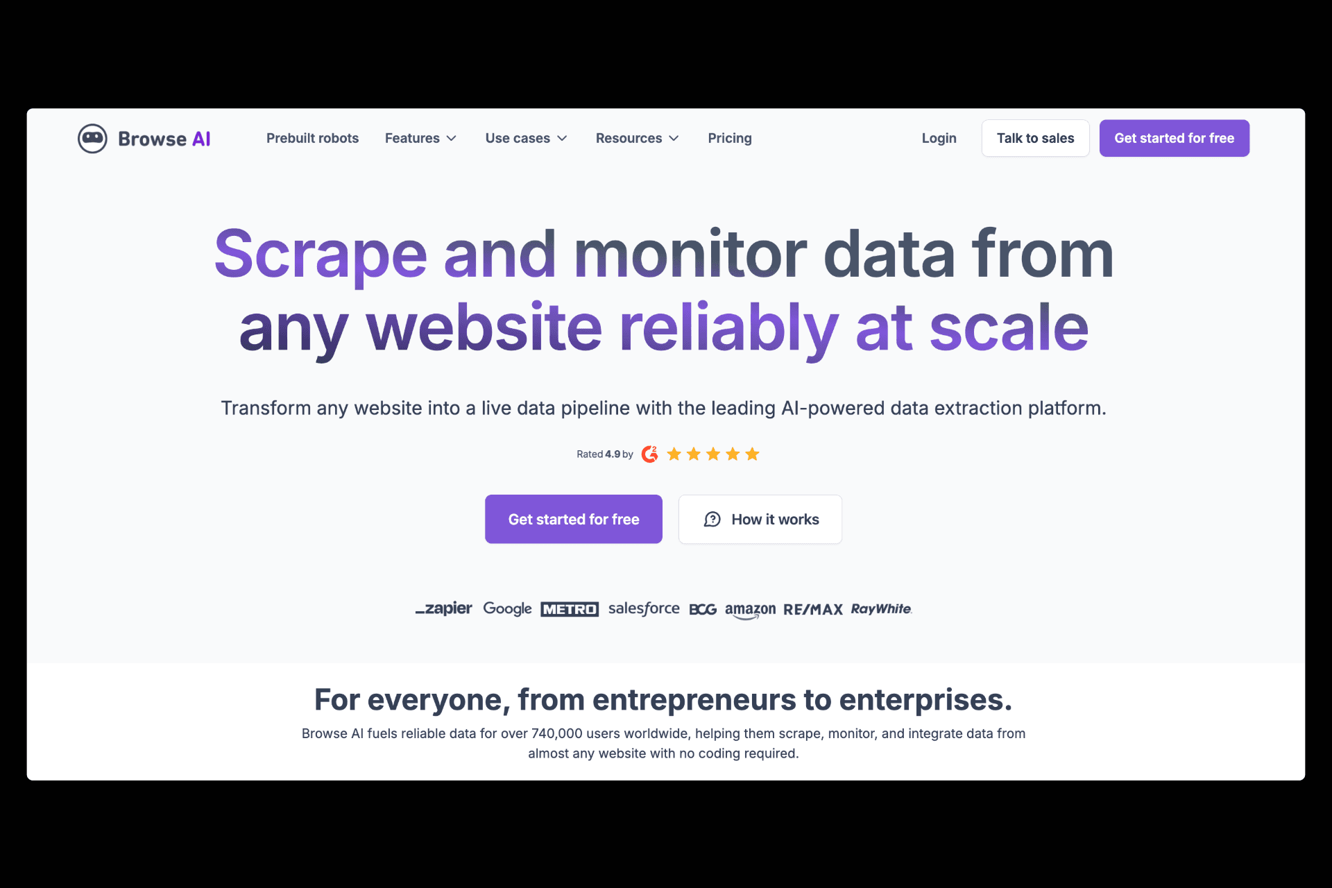 BrowseAI: Visual Web Automation
